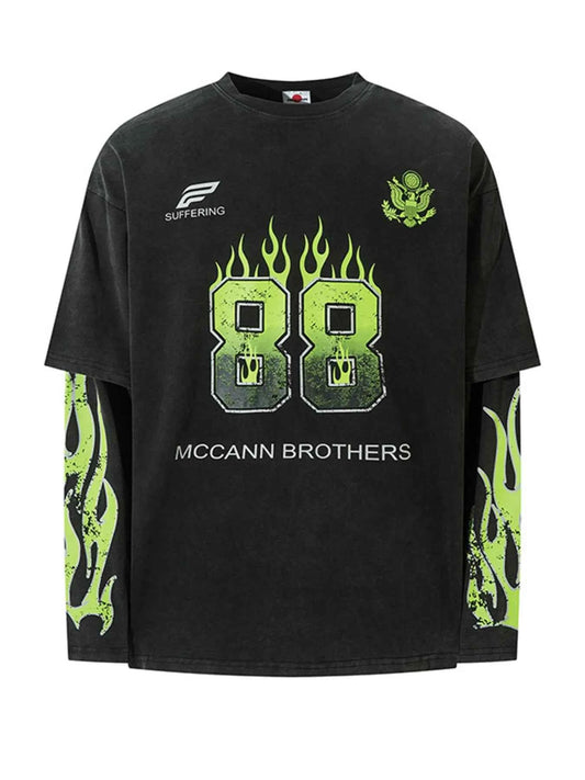 Men’s Number 88 Round Neck Tee Comfortable Stretch Tee