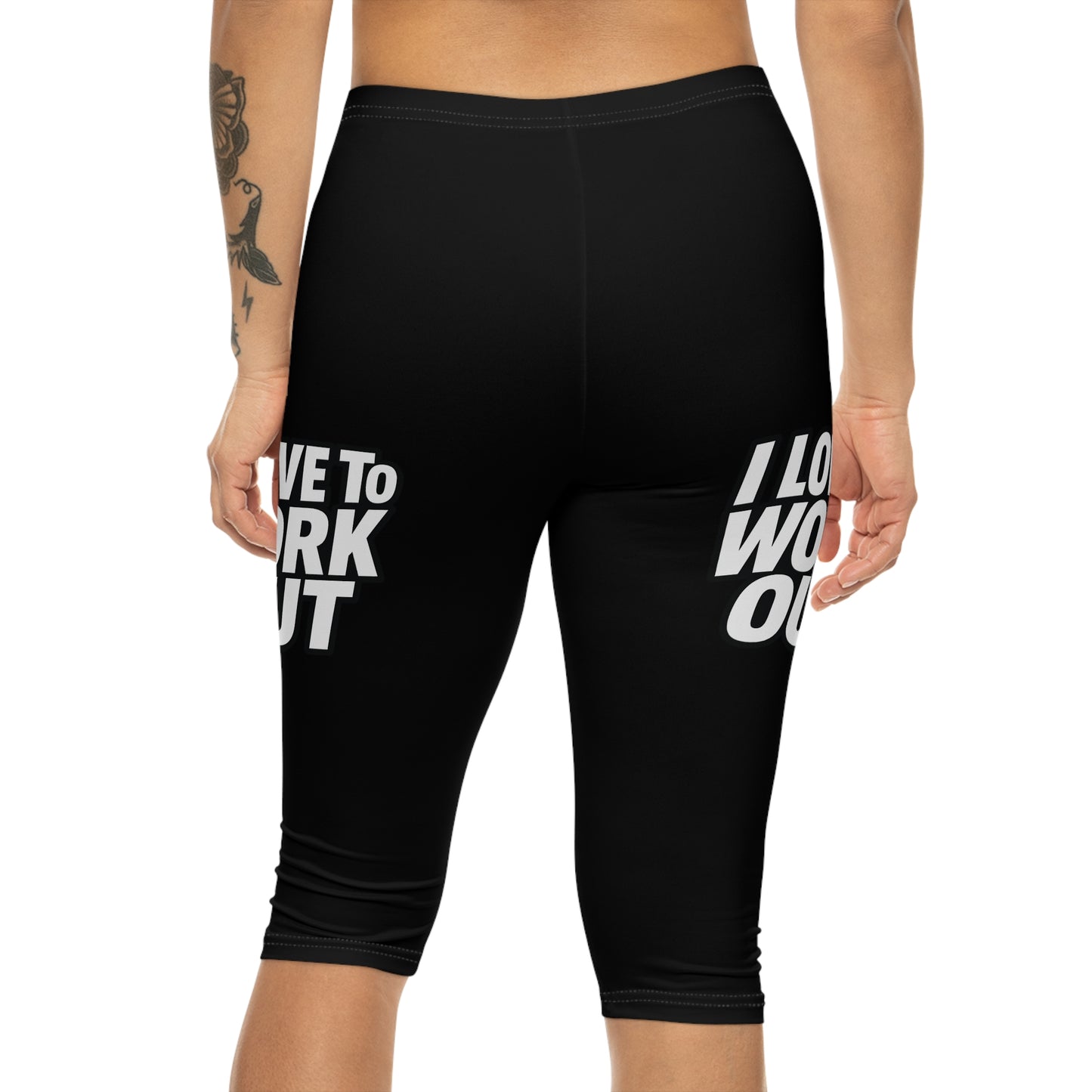 Motivational Capri Leggings for Women on the Go

