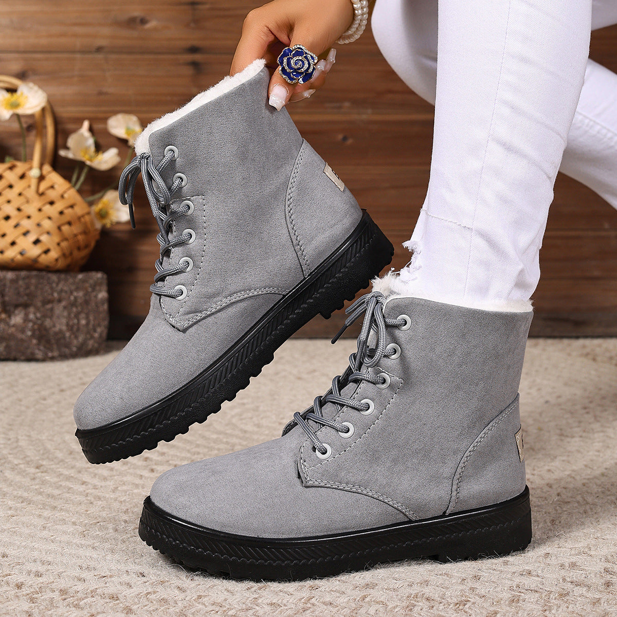 Multi-Color Women's Waterproof Snow Boots – Choose Your Shade for All-Season Style