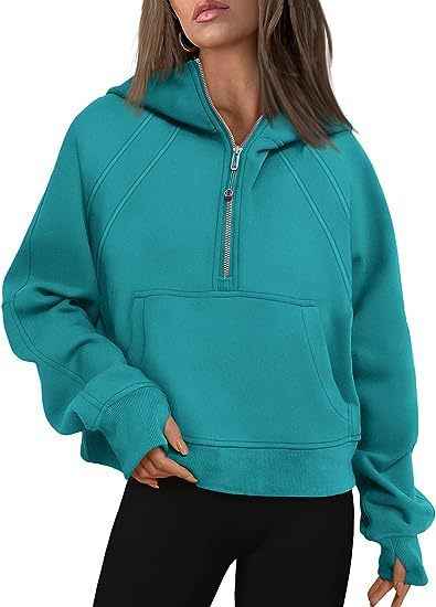 Zipper Hoodie for Women with Pockets – Warm, Loose Fit