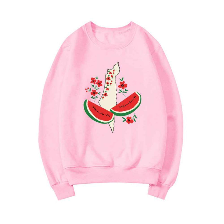 Funny Watermelon Sweatshirt - Loose Fit for Women