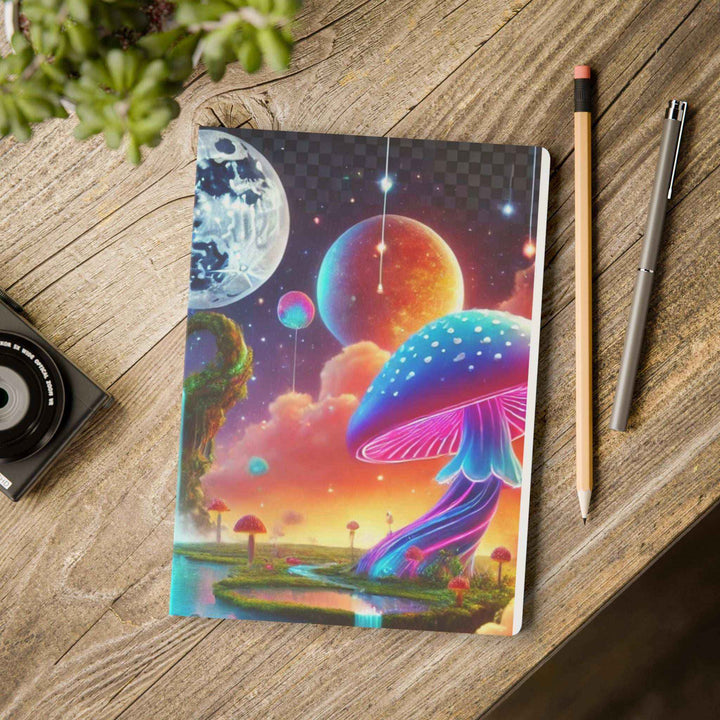Cosmic Mushroom Journal – Whimsical Artist Notebook