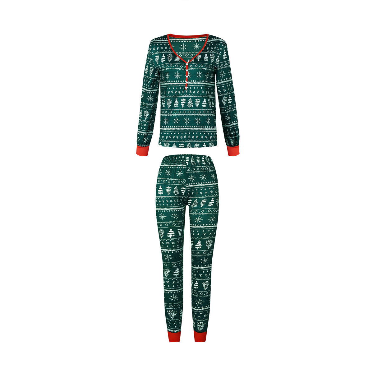 Playful Christmas Family Matching Pajamas in Bold Contrast Colors
