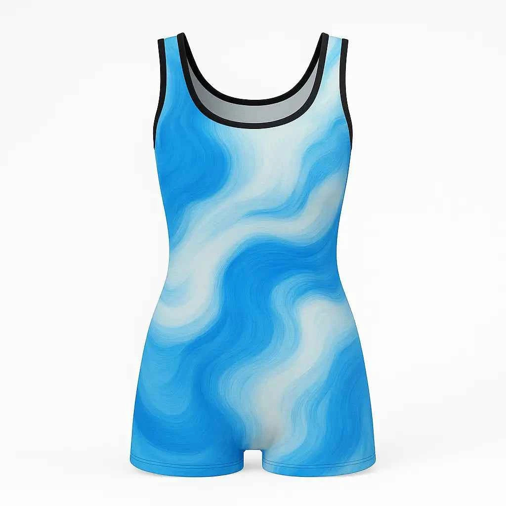 Retro Waves Vintage Swimsuit – Bold, Flattering, Fun
