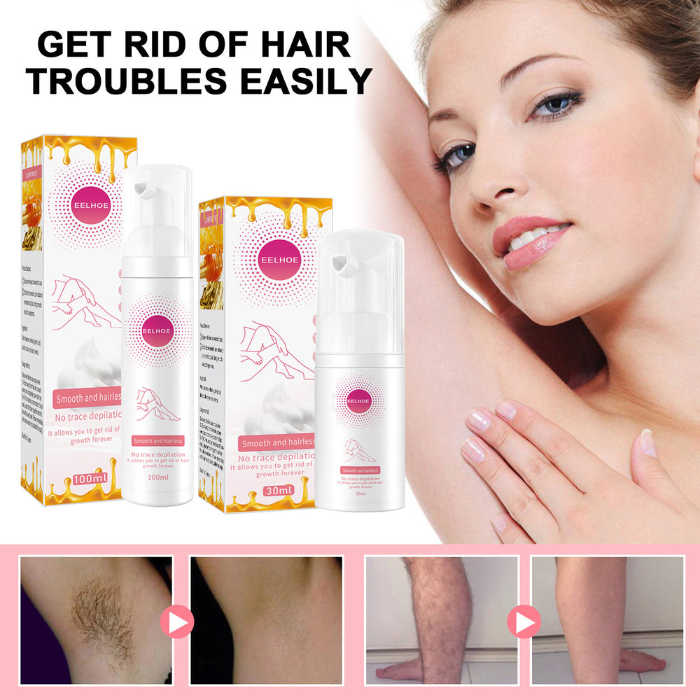 Hair removal spray in a 30 ml bottle for shoppers comparing compact depilatory product sizes and personal care options.