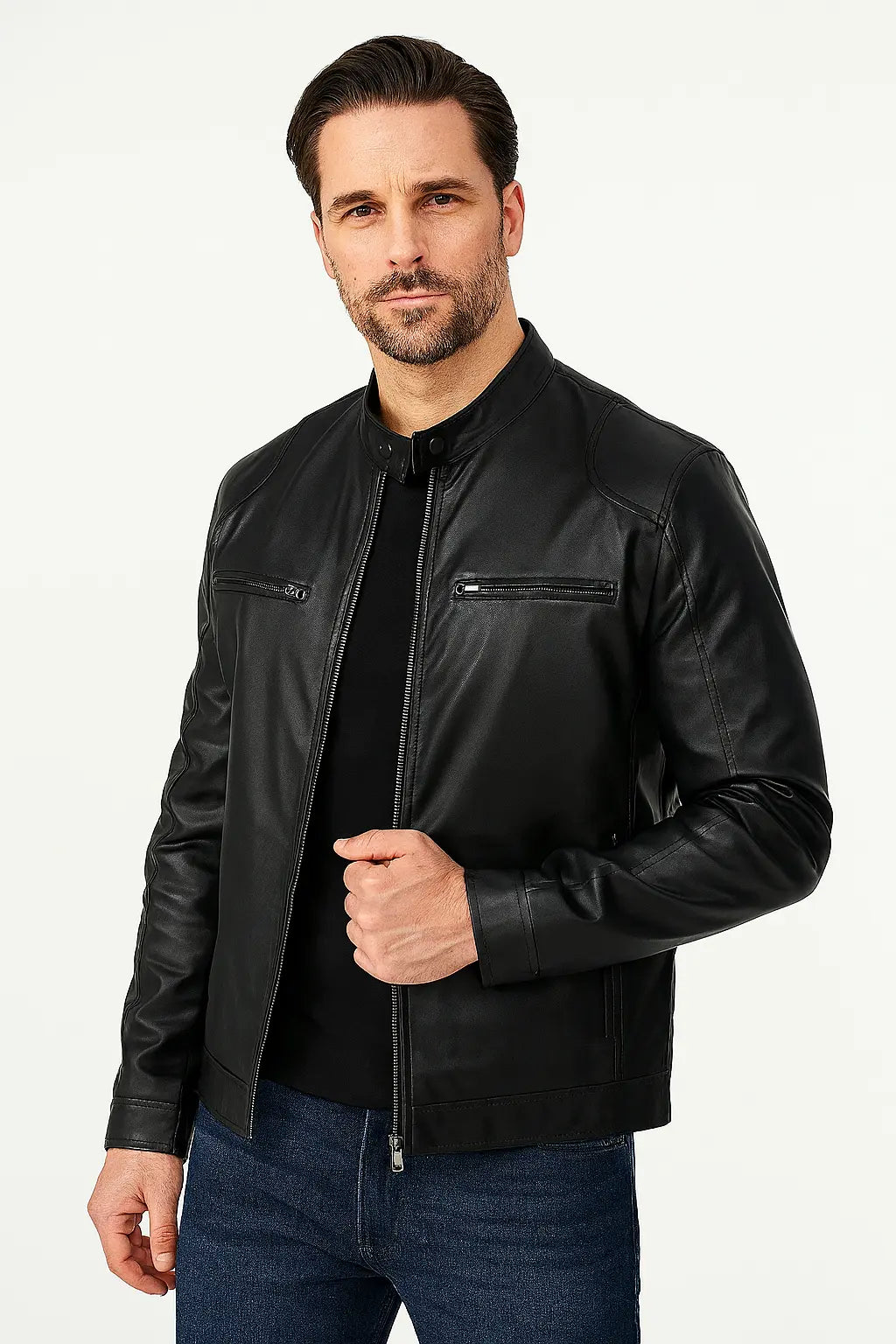 Premium Leather Jacket for Men – Shop Business Casual Style
