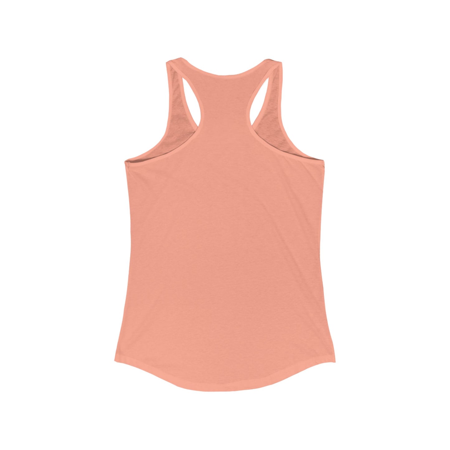 PrintOne1 baroque-style logo on racerback tank top for women, styled for versatility.

