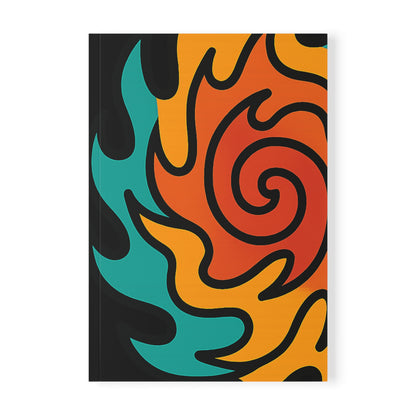 “Quality Lined Notebook - Vibrant Spiral Binding for Seamless Writing”