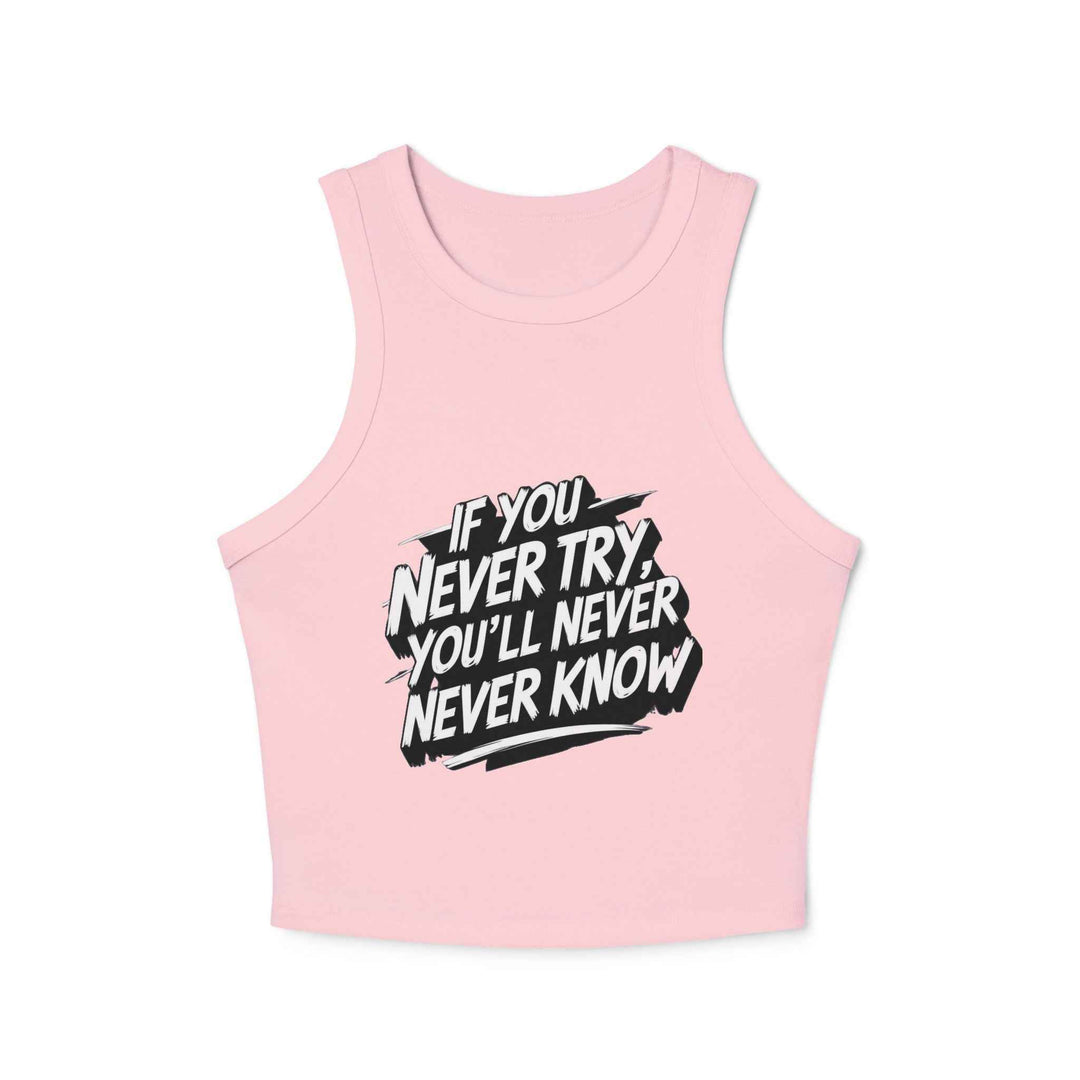 Motivational Racer Tank for Women – Inspiring Workout Wear