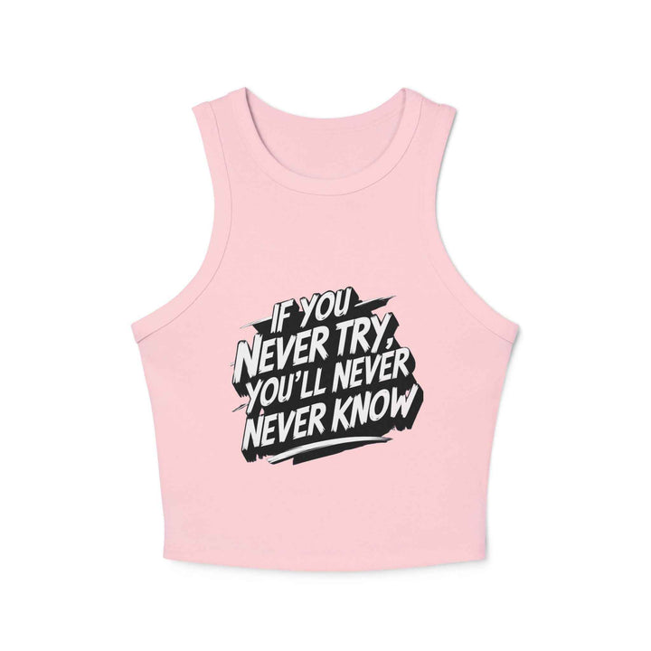 Motivational Racer Tank for Women – Inspiring Workout Wear