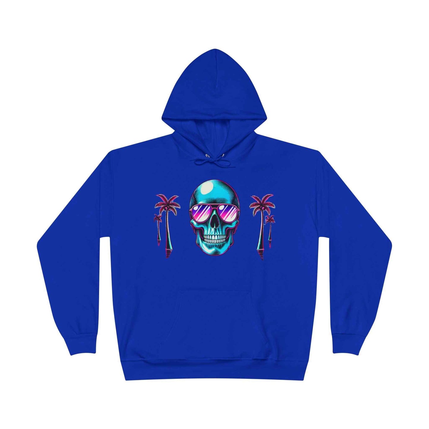 Tropical Skull Unisex Eco Hoodie - Bold & Sustainable Style
