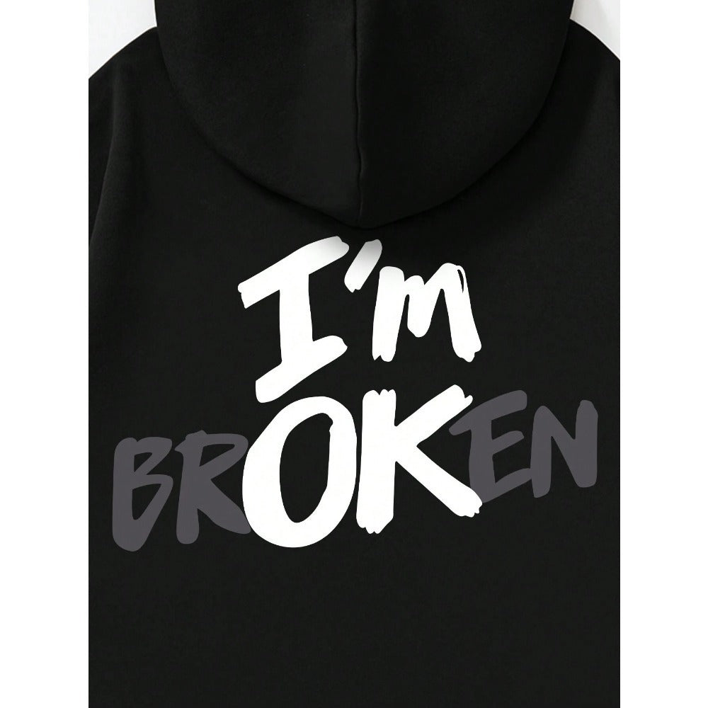Rear view of the hoodie – clean black finish.

