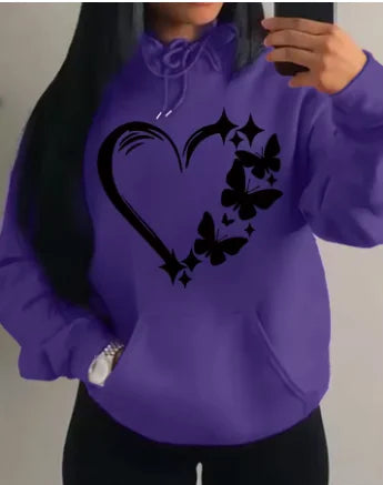 Butterfly Hoodie Women – Cute Oversized Y2K Streetwear