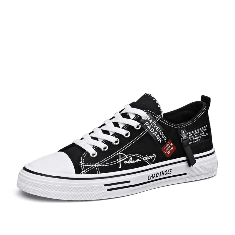 Men's Canvas Skate Sneakers - Classic Casual Style Men!