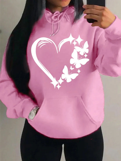 Butterfly Hoodie Women – Cute Oversized Y2K Streetwear