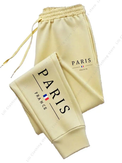 Women's Paris joggers soft fleece interior ankle cuffs medium stretch for comfy homewear and weekend looks
