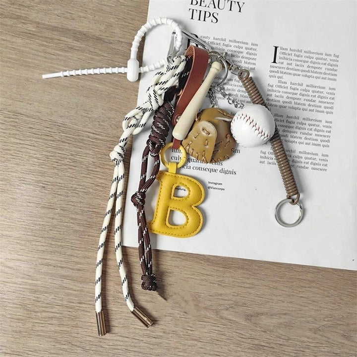 Bag accessory with baseball inspired design for casual everyday use