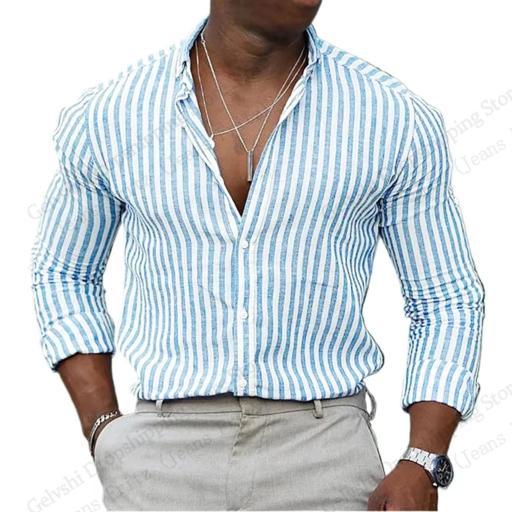 unisex satin striped blouse oversized fit women styling