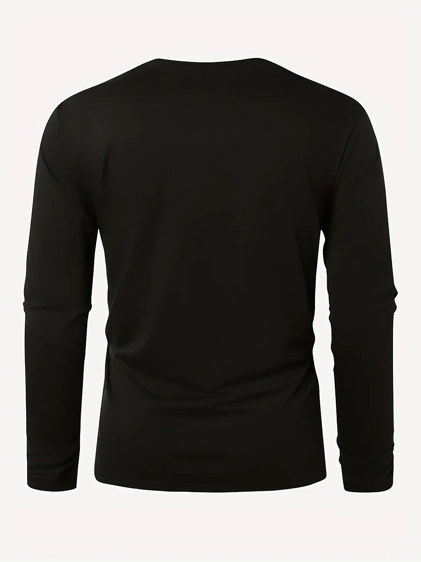 Los Angeles long sleeve tee angled view with loose fit and straight hem, easy layering piece for four-season outfits
