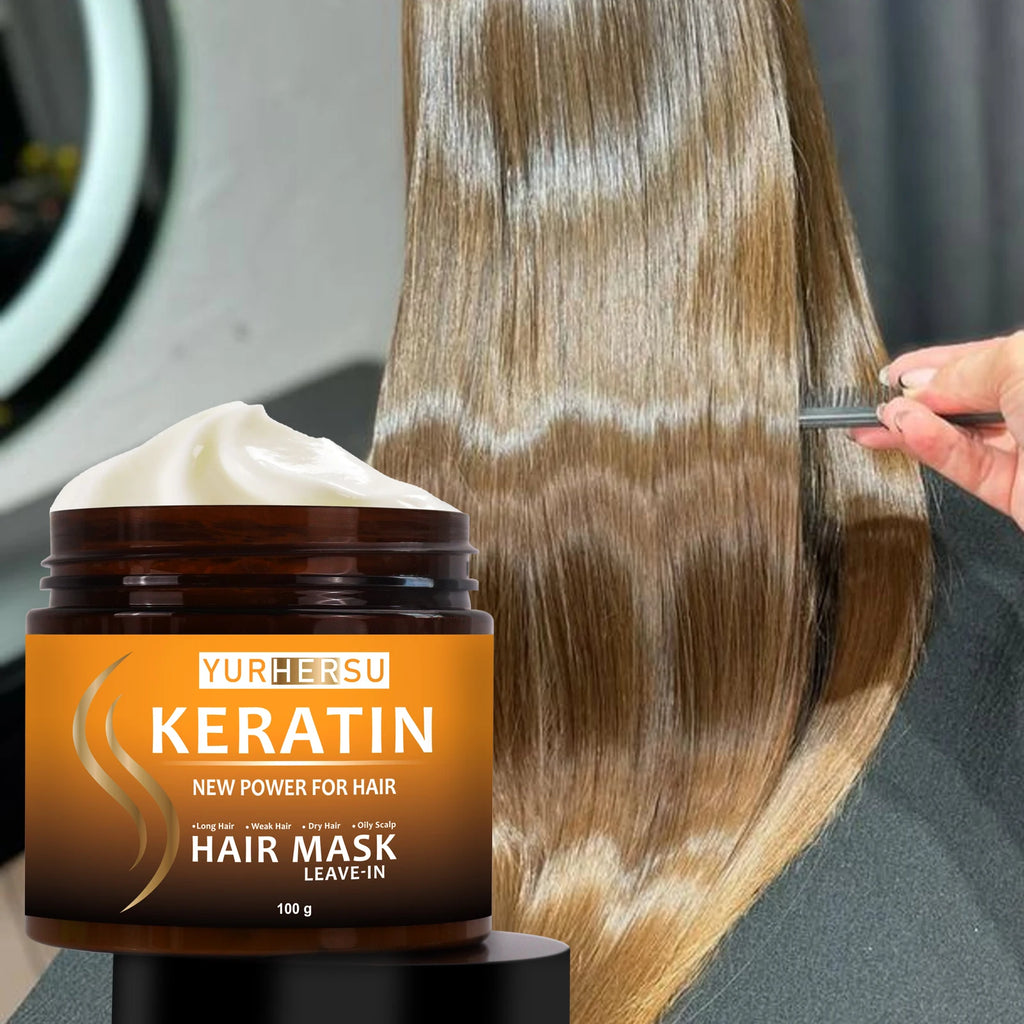 Hair Mask - No-Rinse Keratin Deep Repair, Anti-Breakage