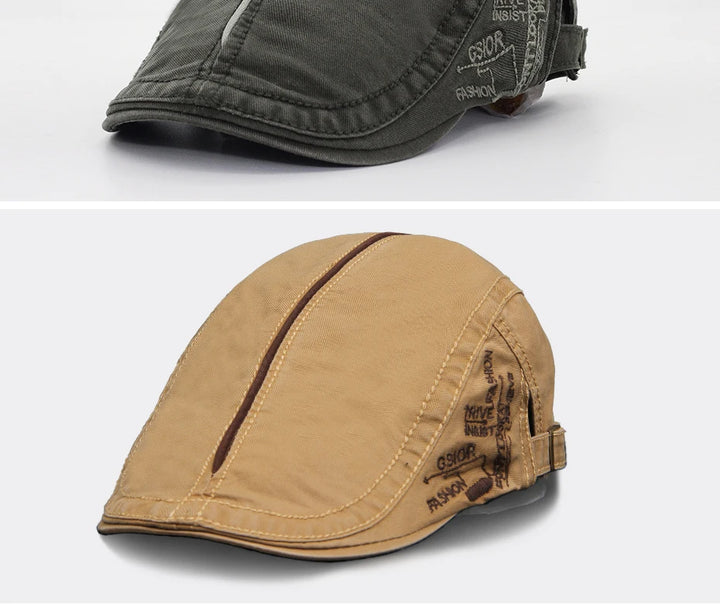 Men Beret – Adjustable Cotton Driver Cap Comfort