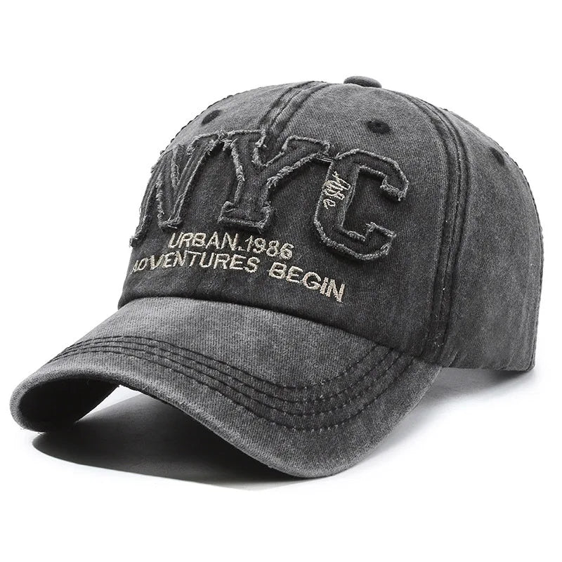 Unisex Black Baseball Cap - Adjustable Everyday Styling