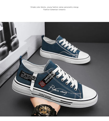 Men's Canvas Skate Sneakers - Classic Casual Style Men!