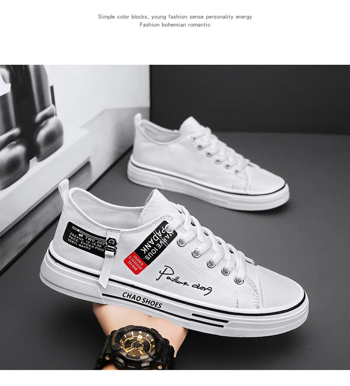 Men's Canvas Skate Sneakers - Classic Casual Style Men!