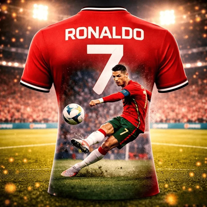 Portugal No.7 Design 24 football fan T-shirt variant