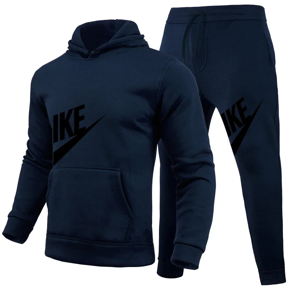 Men's Tracksuit Set – Cotton Blend Hoodie + Pants