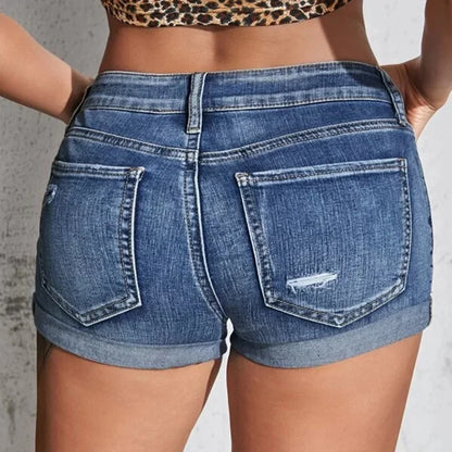 Women's Split Denim Shorts: Sexy Summer Beach Essential