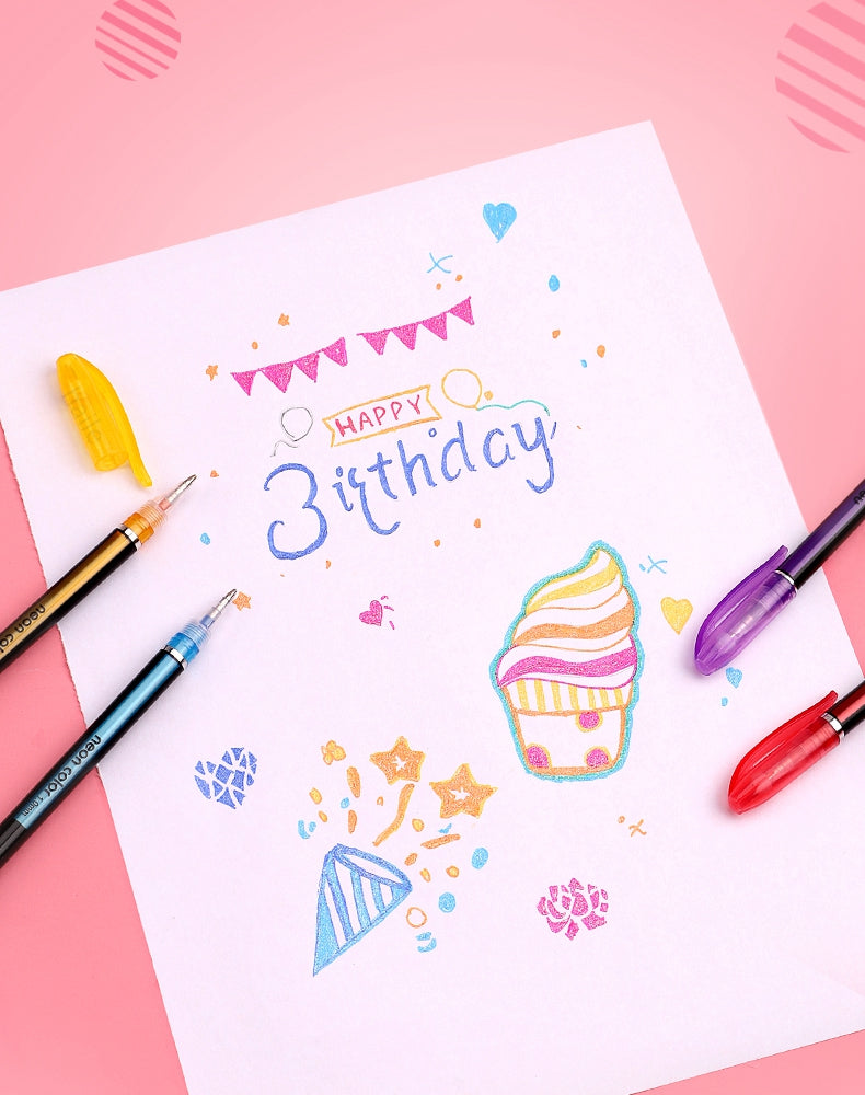 Glitter Gel Pens Set – 48 Colors for Art & School