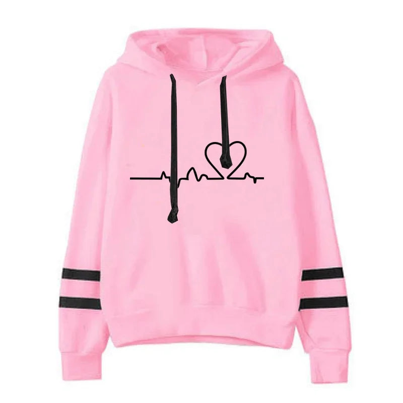 Tracksuit - Striped Hoodie &amp; Sweatpants Set, All-Season