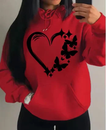 Butterfly Hoodie Women – Cute Oversized Y2K Streetwear