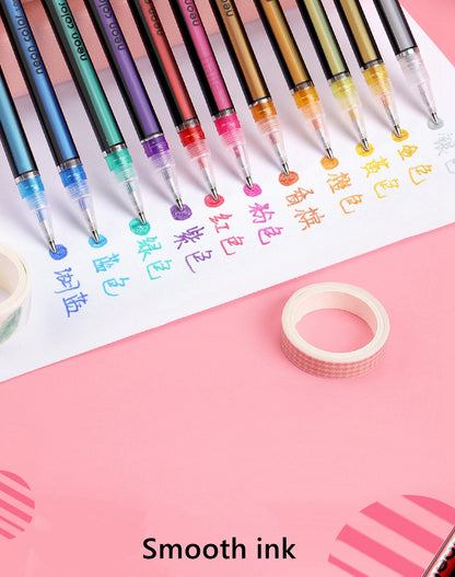 Glitter Gel Pens Set – 48 Colors for Art & School