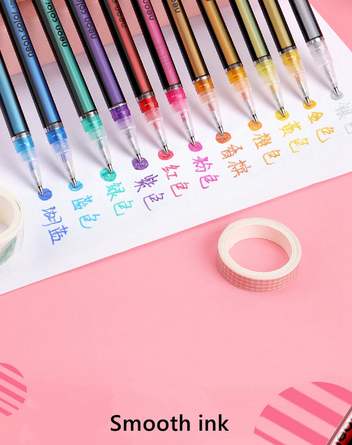 Glitter Gel Pens Set – 48 Colors for Art &amp; School