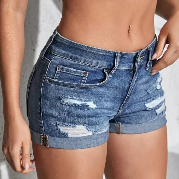 Women's Split Denim Shorts: Sexy Summer Beach Essential