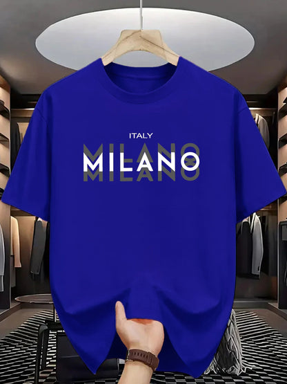 Men's Milano Cotton T-Shirt – Breathable Summer Tee