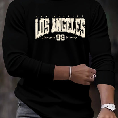 Men's Los Angeles Long Sleeve Tee - Soft Cotton Comfort