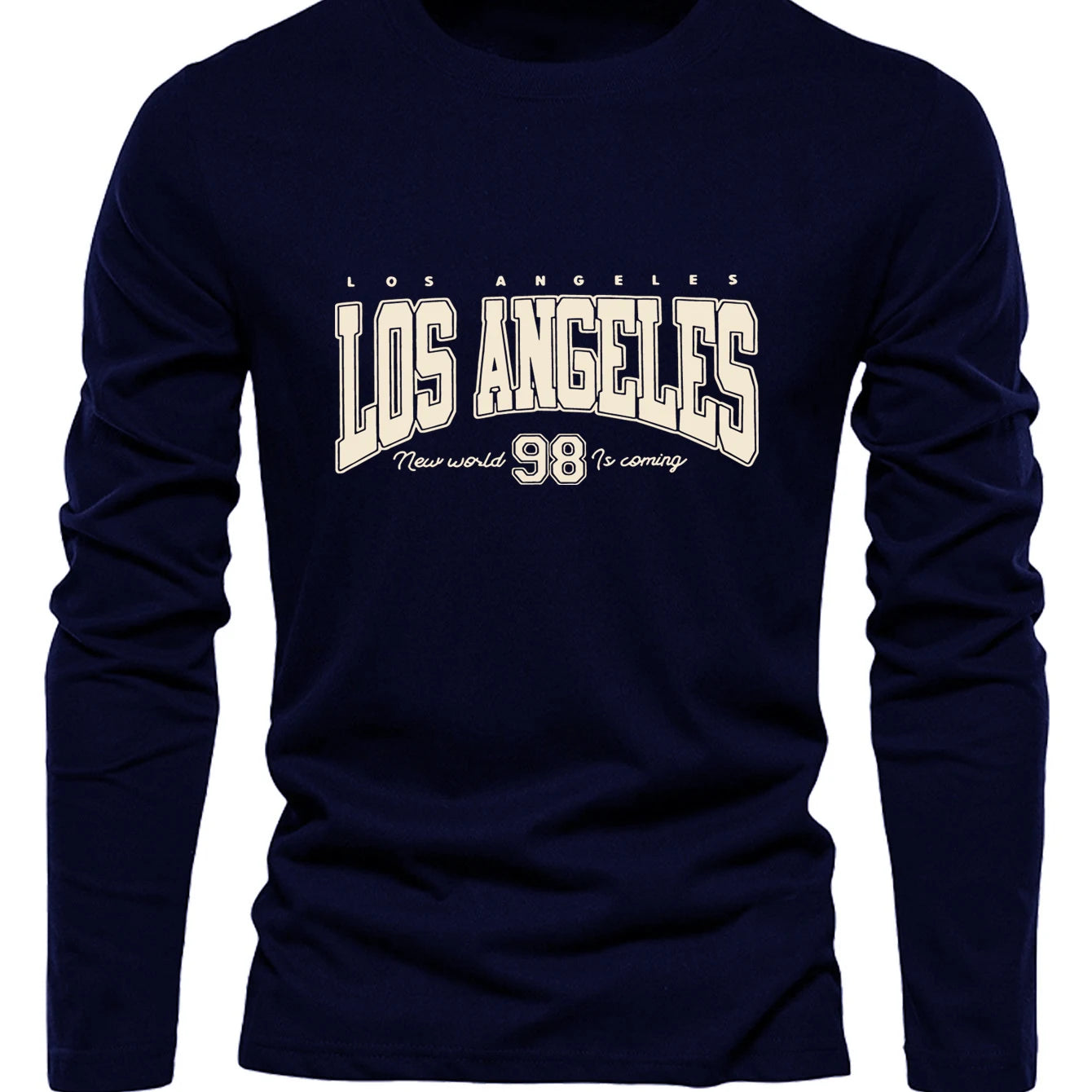 Men's Los Angeles Long Sleeve Tee - Soft Cotton Comfort