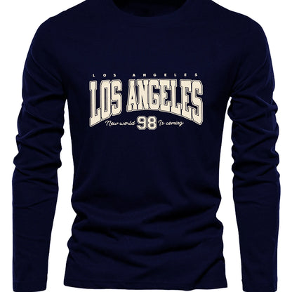 Men's Los Angeles Long Sleeve Tee - Soft Cotton Comfort