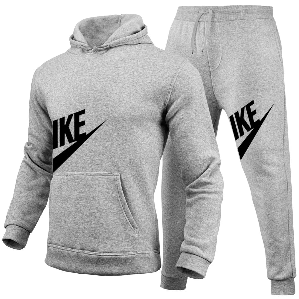 Men's Tracksuit Set – Cotton Blend Hoodie + Pants
