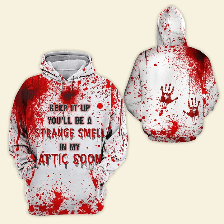 Halloween Hoodie - 3D Horror Boogeyman Graphic Pullover