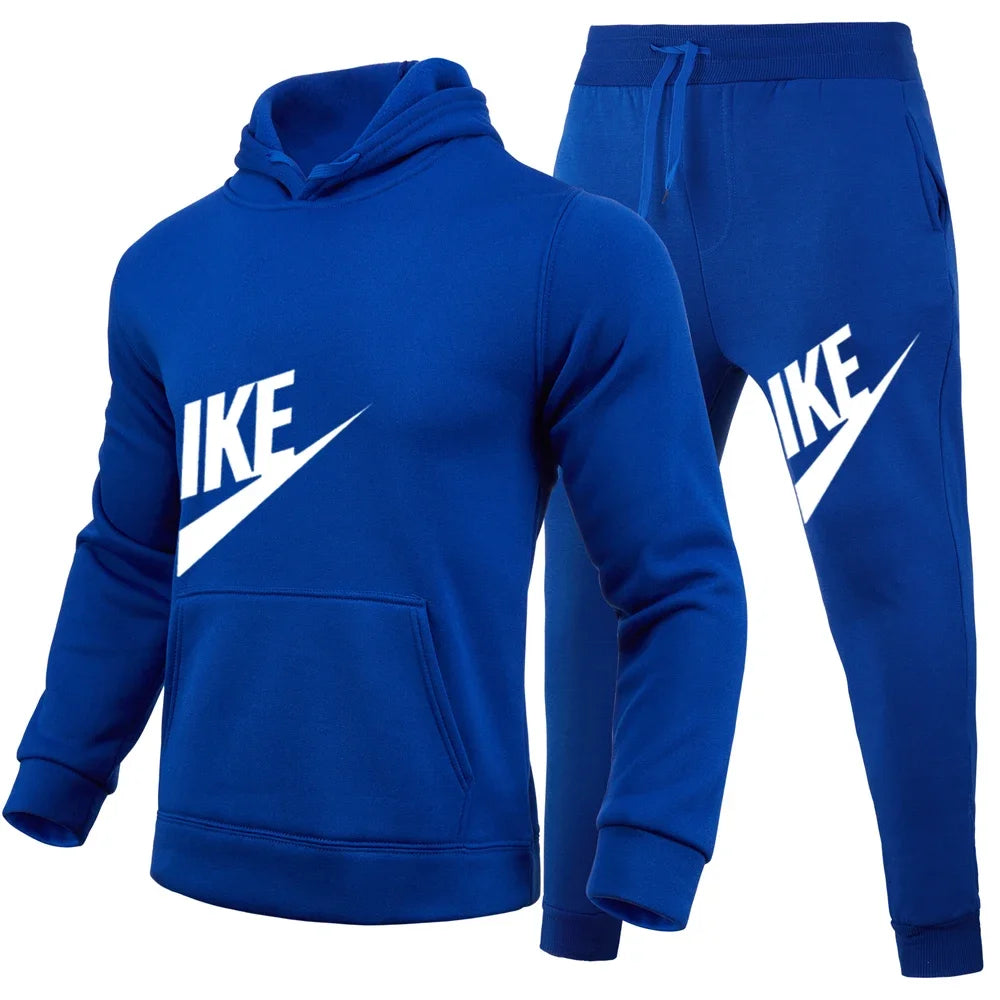 Men's Tracksuit Set – Cotton Blend Hoodie + Pants