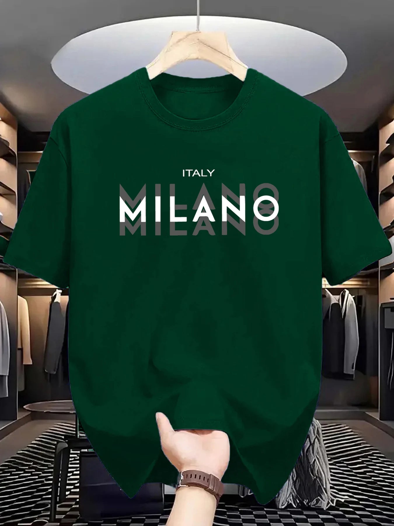 Men's Milano Cotton T-Shirt – Breathable Summer Tee