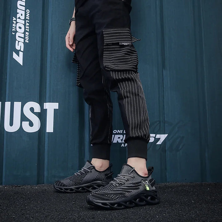 Men’s Black Running Shoes – Breathe & Go Faster