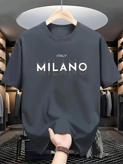 Men's Milano Cotton T-Shirt – Breathable Summer Tee