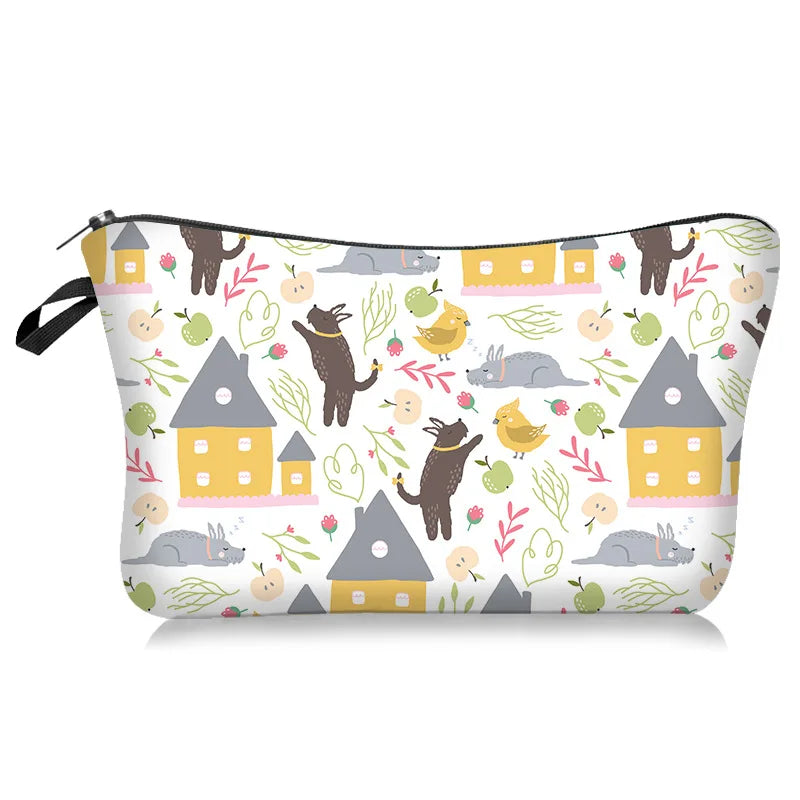 Makeup Bag with Zipper for Everyday Makeup Storage Case