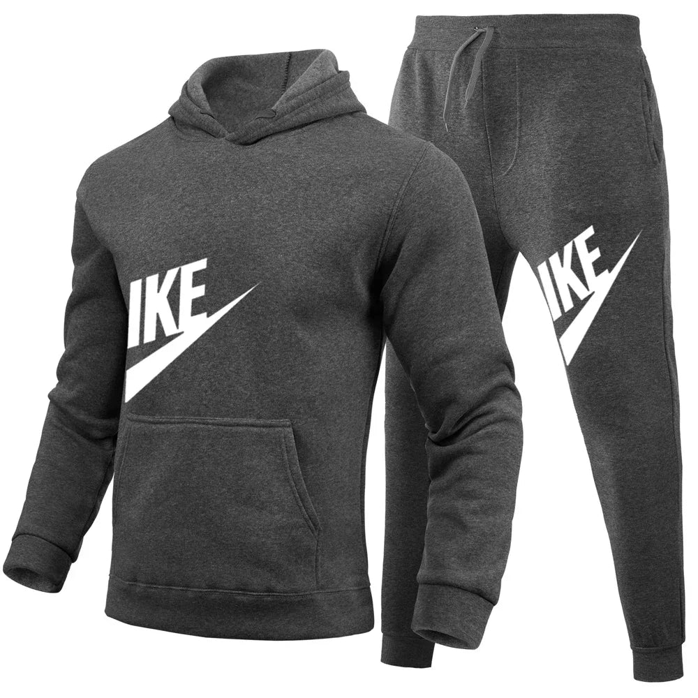 Men's Tracksuit Set – Cotton Blend Hoodie + Pants