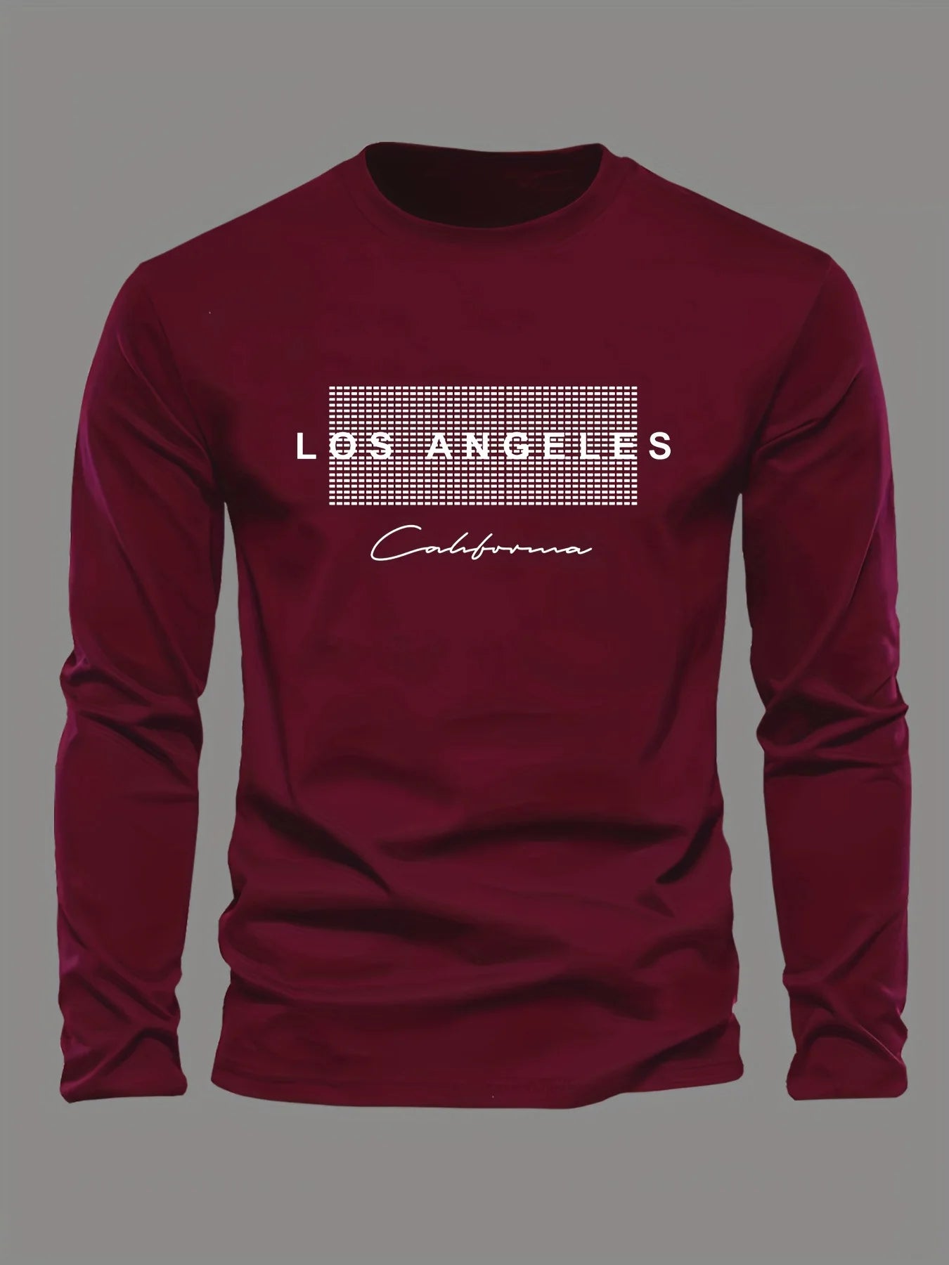 Men's Los Angeles Long Sleeve Tee - Soft Cotton Comfort